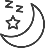 Moon sleep icon